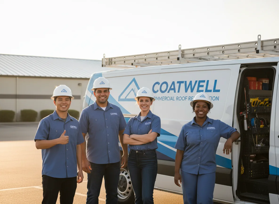 Commercial roof coating company in Byars, OK